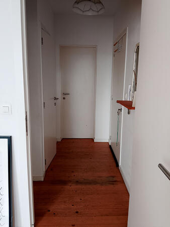 Entrance hallway seen from the living room